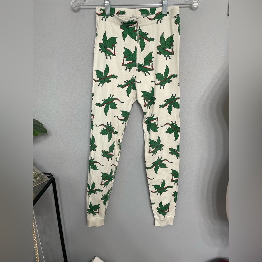 Hanna Andersson unisex dragons fantasy Print Kids Long John Bottoms size 12